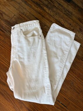 Madewell the Dad Jean Straight Jeans 25 white